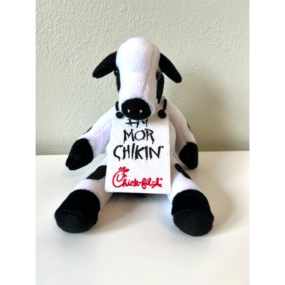 Chick-fil-A Eat Mor Chikin Stuffed Animal Plush Cow Promotional Advertising - Picture 1 of 6